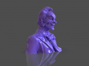 Stylized Joker Bust 3D Print Model