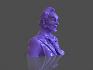 Stylized Joker Bust 3D Print Model