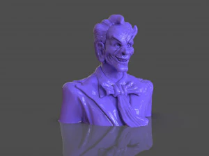 Stylized Joker Bust 3D Print Model