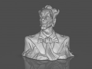 Stylized Joker Bust 3D Print Model