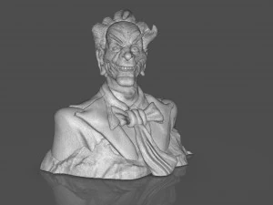 Stylized Joker Bust 3D Print Model
