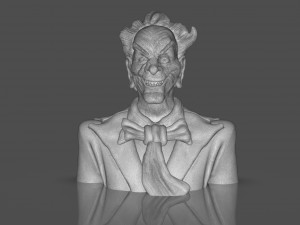 Stylized Joker Bust 3D Print Model