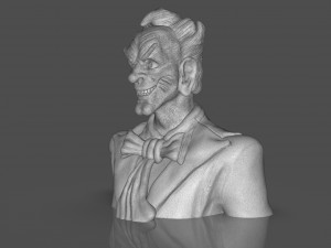 Stylized Joker Bust 3D Print Model