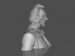 Stylized Joker Bust 3D Print Model