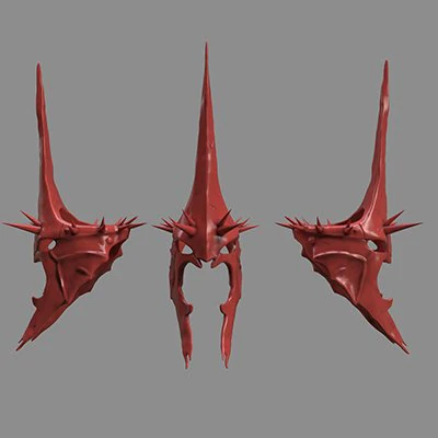 The Witch King Helmet Mask 3D Print Model .c4d .max .obj .3ds .fbx .stl .blend
