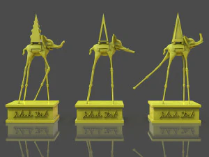 Salvador Dali-olifanten 3D printmodel