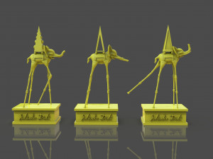 Salvador Dali Elephants 3D Print Model