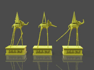 Salvador Dali Elephants 3D Print Model