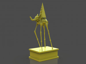 Salvador Dali Elephants 3D Print Model
