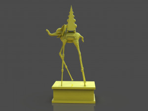 Salvador Dali Elephants 3D Print Model