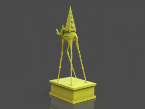 Salvador Dali Elephants 3D Print Model