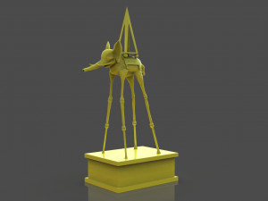 Salvador Dali Elephants 3D Print Model