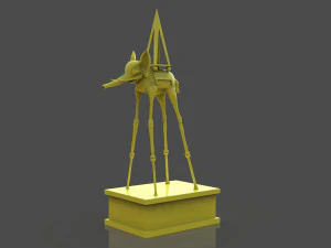 Salvador Dali Elephants 3D Print Model