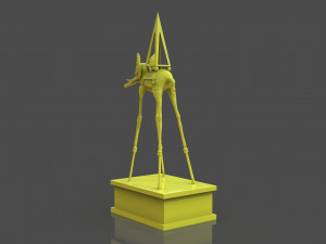 Salvador Dali Elephants 3D Print Model