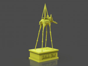 Salvador Dali Elephants 3D Print Model