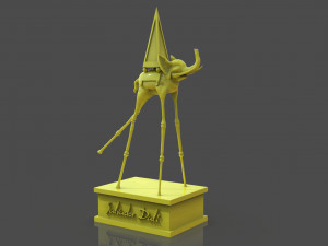 Salvador Dali Elephants 3D Print Model