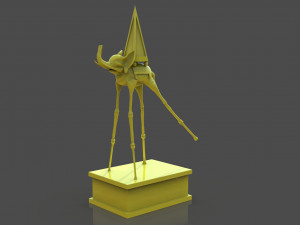 Salvador Dali Elephants 3D Print Model