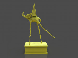 Salvador Dali Elephants 3D Print Model