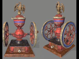 Antique Coffee Grinder 3D Model