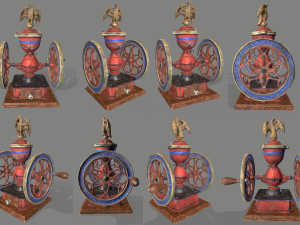 Antique Coffee Grinder Modelo 3D