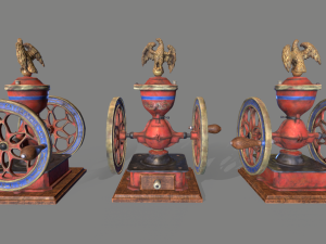 Antique Coffee Grinder Modelo 3D