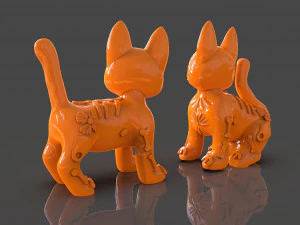 Day of the Dead Cats 3D Model