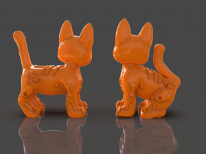 Day of the Dead Cats Modelo 3D