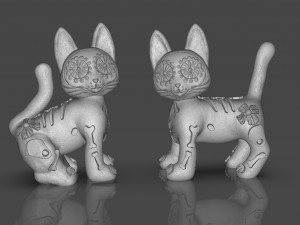 Day of the Dead Cats Modelo 3D