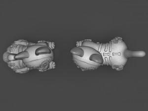 Day of the Dead Cats Modelo 3D