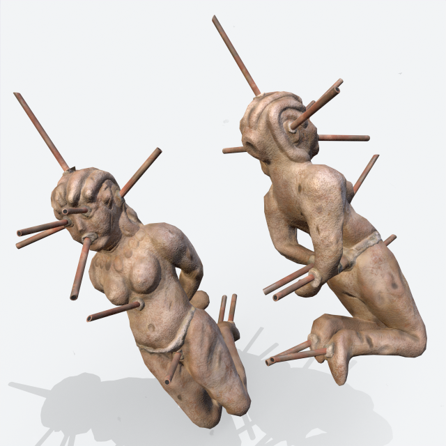 Roman Voodoo Doll 3D Model .c4d .max .obj .3ds .fbx .stl .blend 
