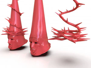 El Penitente Un Casco Estoico Blasfemo Mascarilla Modelo de impresión 3D