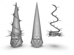 El Penitente Un Casco Estoico Blasfemo Mascarilla Modelo de impresión 3D