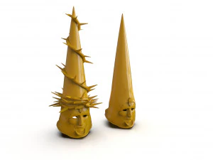 The Penitent One Helmet Blasphemous Close Mouth 3D Print Model