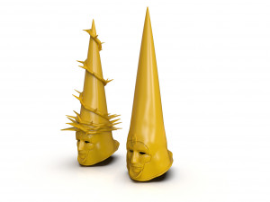 The Penitent One Helmet Blasphemous Close Mouth Modelo de impresión 3D
