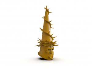 The Penitent One Helmet Blasphemous Close Mouth Modelo de impresión 3D
