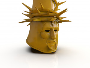 The Penitent One Helmet Blasphemous Close Mouth Modelo de impresión 3D