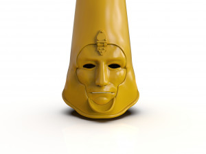 The Penitent One Helmet Blasphemous Close Mouth Modelo de impresión 3D