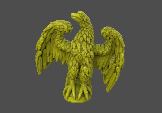 Eagle Sculpture 3D Принт Модель .c4d .max .obj .3ds .fbx .stl .blend 