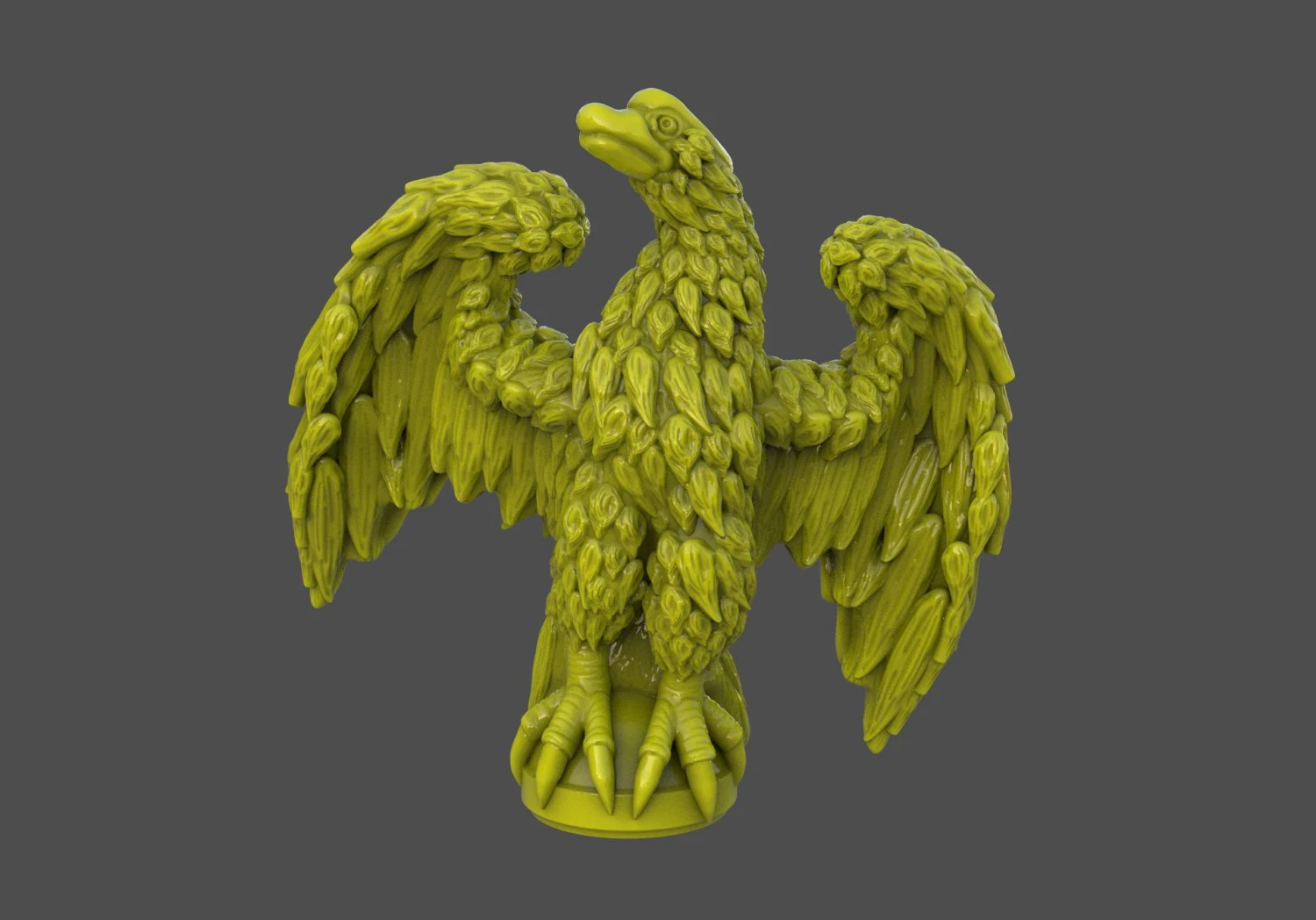 Eagle Sculpture 3D Print Model .c4d .max .obj .3ds .fbx .stl .blend