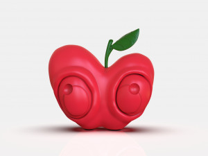 Stylized Little Apple Figurine 3D-Druckmodell