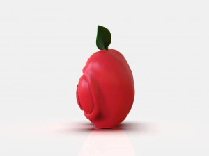Stylized Little Apple Figurine 3D Print Model