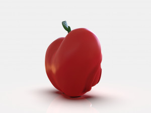 Stylized Little Apple Figurine 3D Print Model