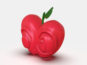 Stylized Little Apple Figurine 3D Print Model