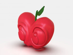 Stylized Little Apple Figurine 3D Print Model