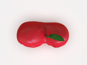 Stylized Little Apple Figurine 3D Print Model