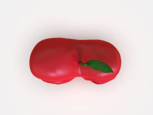 Stylized Little Apple Figurine 3D Print Model