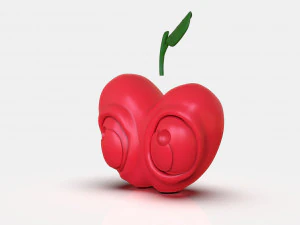 Stylized Little Apple Figurine 3D Print Model