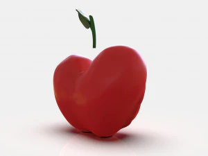 Stylized Little Apple Figurine 3D Print Model