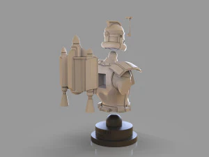 클론 트루퍼 캡틴 렉스 흉상 3D 프린트 모델
