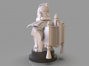 Clone Trooper Captain Rex Bust 3D 打印模型